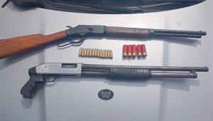 Armas de grosso calibre são apreendidas em esconderijo na região da Maiobinha