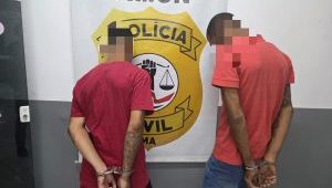 Dupla é presa em Timon com drogas e armas de uso restrito