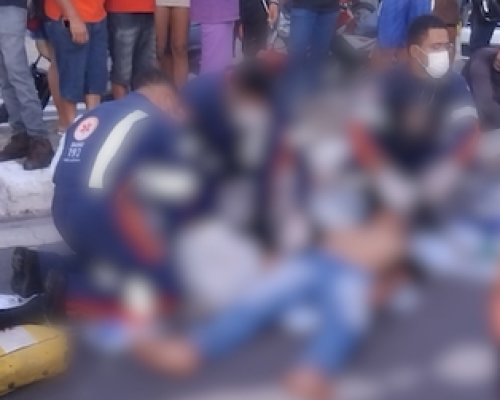 Motociclista morre em colisão no Filipinho; tentativa de linchamento é registrada após o acidente