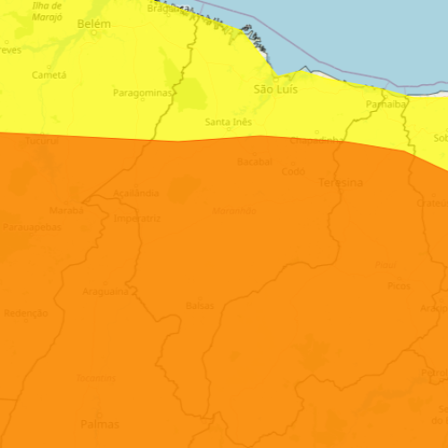 INMET emite alertas laranja e amarelo para todo o Maranhão