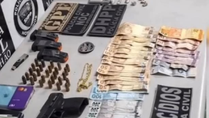 ‘Patrão’ é preso em flagante por porte de arma de fogo de uso restrito