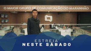 Jornalista Douglas Pinto no stúdio da TV Difusora. Foto: Reprodução