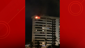 Incêndio atinge apartamento na Ponta do Farol