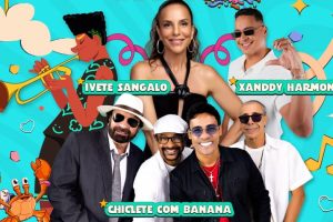 Ivete Sangalo, Chiclete com Banana e Xanddy Harmonia animam pré carnaval neste domingo (25) na Av. Litorânea