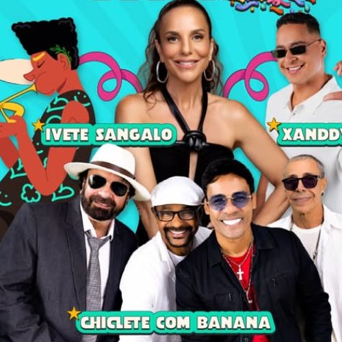 Ivete Sangalo, Chiclete com Banana e Xanddy Harmonia animam pré carnaval neste domingo (25) na Av. Litorânea