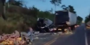 ITZ: acidente na BR-010 entre duas carretas deixa motorista com pernas amputadas