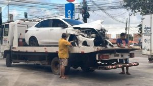 Motorista de app grava o próprio acidente em São Luís