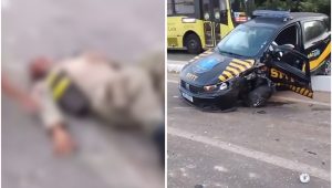 Agente de trânsito é atropelado por carro enquanto estava em serviço