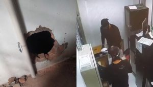 Vídeo: criminosos arrombam agência bancária e roubam armas em Coroatá