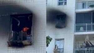 Incêndio destrói apartamento em condomínio no bairro Cohafuma