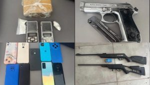 Operação policial prende três pessoas e apreende armas, drogas e dinheiro