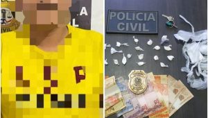 Homem é preso vendendo drogas na frente de escola em Miranda do Norte