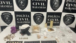 Mulher é presa por tráfico de drogas e posse ilegal de arma de fogo