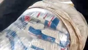 Vídeo: mais de 4 toneladas de arroz saqueado após tombamento de caminhão já foram devolvidos