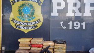 Casal é flagrado pela PRF com 19 tabletes de maconha, na BR-135