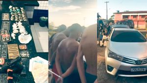 Suspeitos são presos com armas, drogas e dinheiro nas cidades de Viana e Matinha