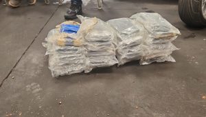 Vídeo: 21 tabletes de cocaína apreendidos em caminhonete na BR-135, em São Luís