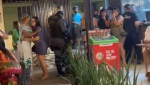 Vídeo: discussão entre policiais causa tumulto em restaurante de São Luís