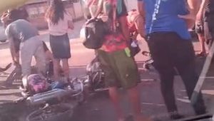 Acidente entre veículo e dois motociclistas é registrado na BR 135 no Maracanã