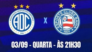 Bahia e Confiança iniciam final da Copa do Nordeste nesta quarta (3) com transmissão da TV Difusora