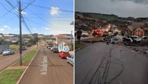 Tornado deixa 6 mortos e centenas de feridos no Paraná; Veja como ficou Rio Bonito do Iguaçu após fenômeno