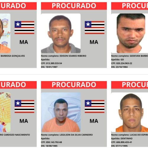 Maranhão tem 8 homens entre os criminosos mais procurados do país