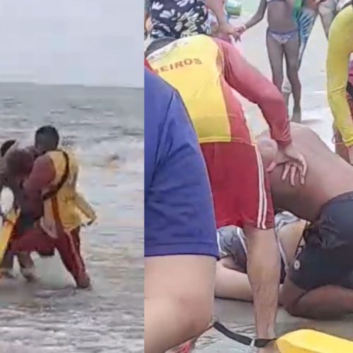 Homem morre após resgatar sobrinho de afogamento na Praia do Araçagy