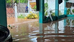 Alagamento atinge o bairro Vila Nova República após chuva forte e moradores apontam obra de drenagem inacabada