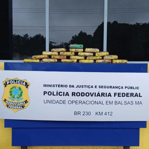 PRF apreende 22 kg de skunk escondidos em veículo na BR-230, em Balsas