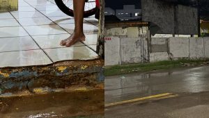 Vazamento de água provoca danos e prejuízos a moradores do bairro Liberdade