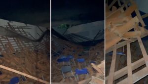 Vídeo: teto de escola desaba após chuvas na zona rural de Imperatriz