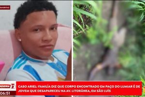 Corpo encontrado em Paço do Lumiar é identificado como o de Ariel Sousa, jovem desaparecido