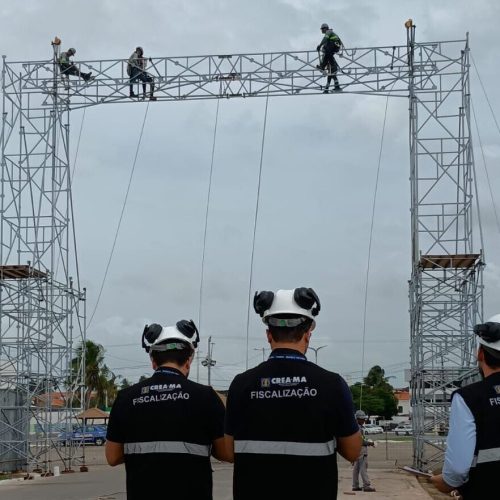 CREA-MA realiza vistoria preventiva em estruturas montadas para o Carnaval em São Luís