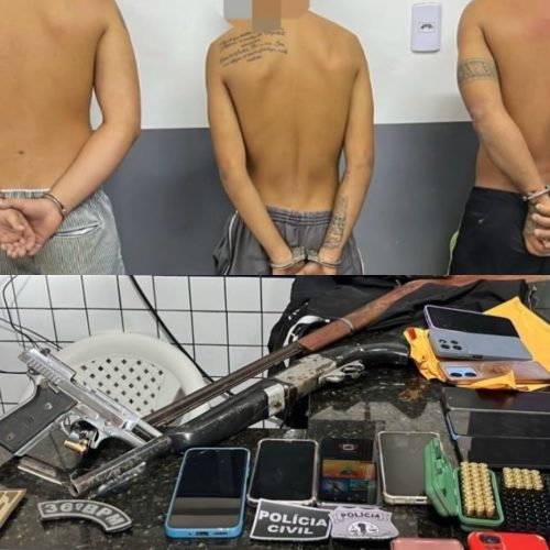 Nove pessoas são presas e armas e drogas são apreendidas em megaoperação contra o tráfico na Baixada Maranhense