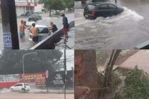 Chuvas intensas confirmam alerta do Inmet e provocam alagamentos na Grande São Luís; domingo segue sob risco