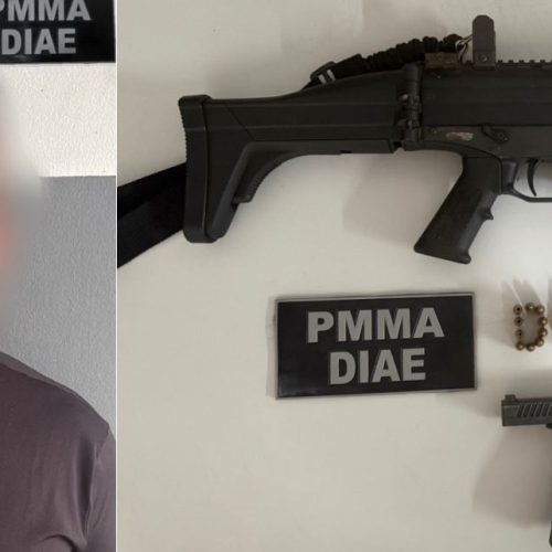Suspeito de chefiar facção é preso com armamento pesado na BR-135