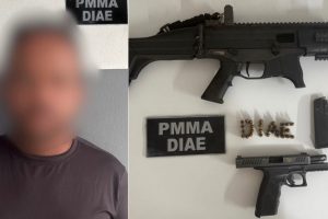 Suspeito de chefiar facção é preso com armamento pesado na BR-135