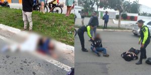 Dois acidentes são registrados em sequência na Avenida Guajajaras; mulher morre e casal fica ferido