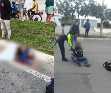 Dois acidentes são registrados em sequência na Avenida Guajajaras; mulher morre e casal fica ferido