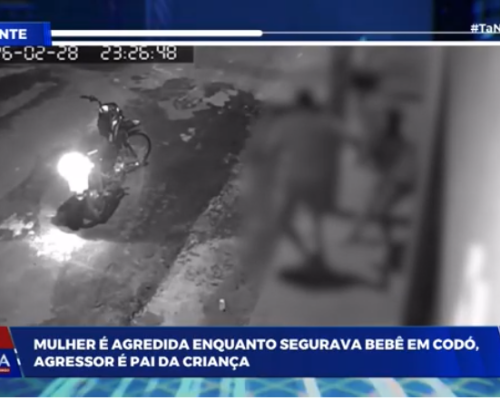 Mulher é agredida por ex-companheiro enquanto segurava criança no colo em Codó