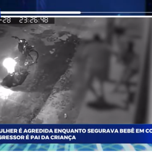 Mulher é agredida pelo pai da própria filha enquanto segurava criança no colo em Codó