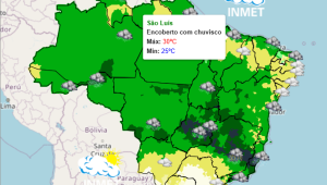 São Luís tem previsão de chuvas ao longo do dia, alerta Inmet