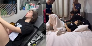 Cantora Melody passa mal após show em Grajaú e deixa local de ambulância