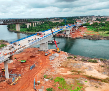 Ponte sobre o Rio Tocantins na BR-226 chega a 95% de conclusão, informa DNIT