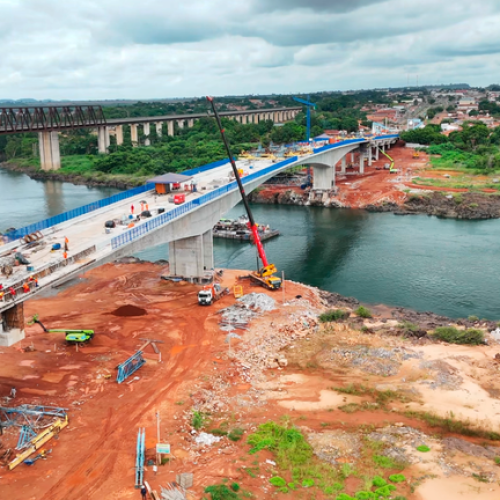 Ponte sobre o Rio Tocantins na BR-226 chega a 95% de conclusão, informa DNIT