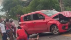 Grave acidente é registrado na Avenida do Sabiá, no bairro do Gapara