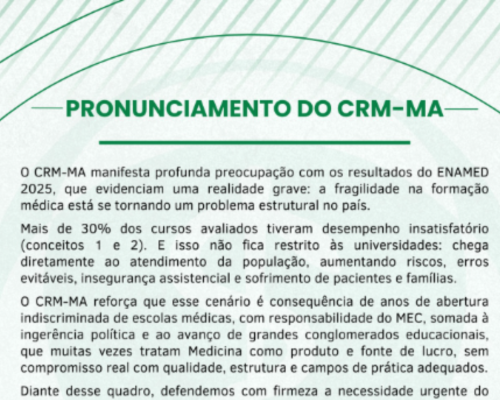 Foto: divulgação/ CRM-MA